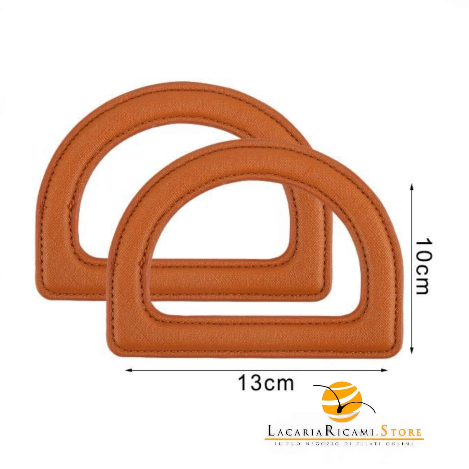 Manici a D Per Borse - MAF Accessories - Colore: CREMA - by LacariaRicami.Store