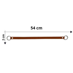 Manico Per Borsa Con Anelli In Metallo 54x2 Cm - - LacariaRicami.Store
