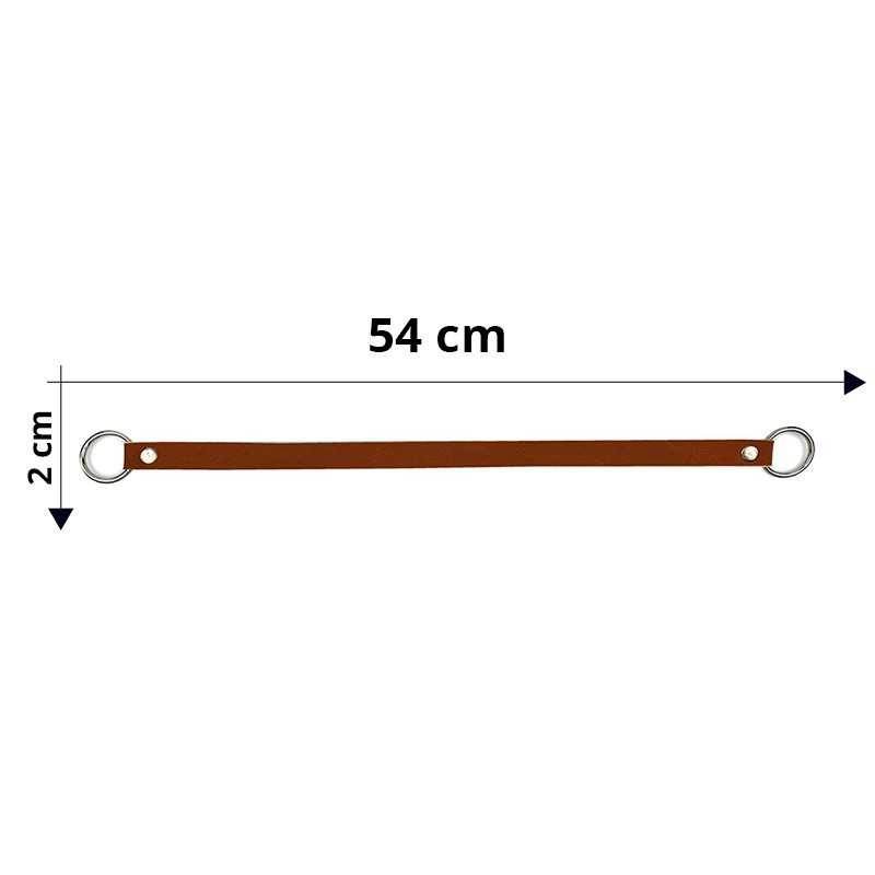 Manico Per Borsa Con Anelli In Metallo 54x2 Cm - - LacariaRicami.Store