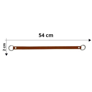 Manico Per Borsa Con Anelli In Metallo 54x2 Cm - - LacariaRicami.Store