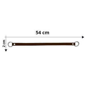 Manico Per Borsa Con Anelli In Metallo 54x2 Cm - - LacariaRicami.Store