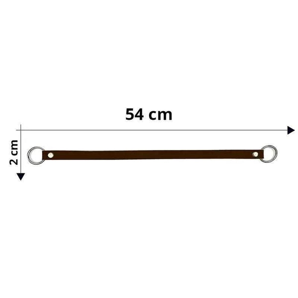 Manico Per Borsa Con Anelli In Metallo 54x2 Cm - - LacariaRicami.Store