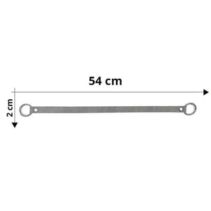 Manico Per Borsa Con Anelli In Metallo 54x2 Cm - - LacariaRicami.Store