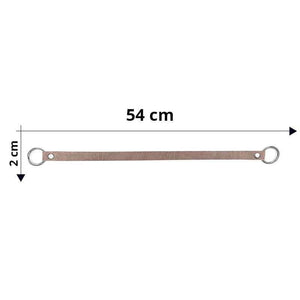 Manico Per Borsa Con Anelli In Metallo 54x2 Cm - - LacariaRicami.Store