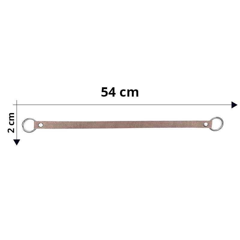 Manico Per Borsa Con Anelli In Metallo 54x2 Cm - - LacariaRicami.Store