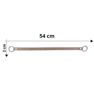 Manico Per Borsa Con Anelli In Metallo 54x2 Cm - - LacariaRicami.Store
