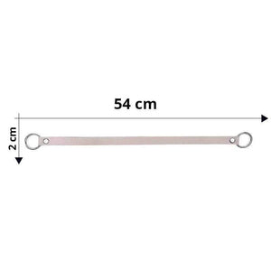 Manico Per Borsa Con Anelli In Metallo 54x2 Cm - - LacariaRicami.Store