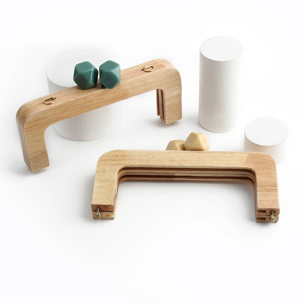 CLIK CLAK In Legno Con Perla Quadrata 20x8Cm