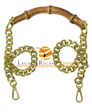 Manico In BAMBOO Con CATENA - - LacariaRicami.Store