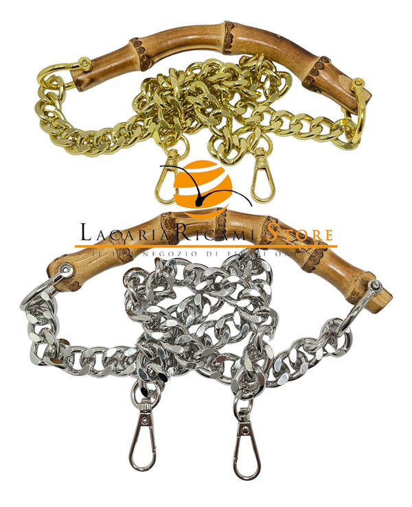 Manico In BAMBOO Con CATENA - - LacariaRicami.Store