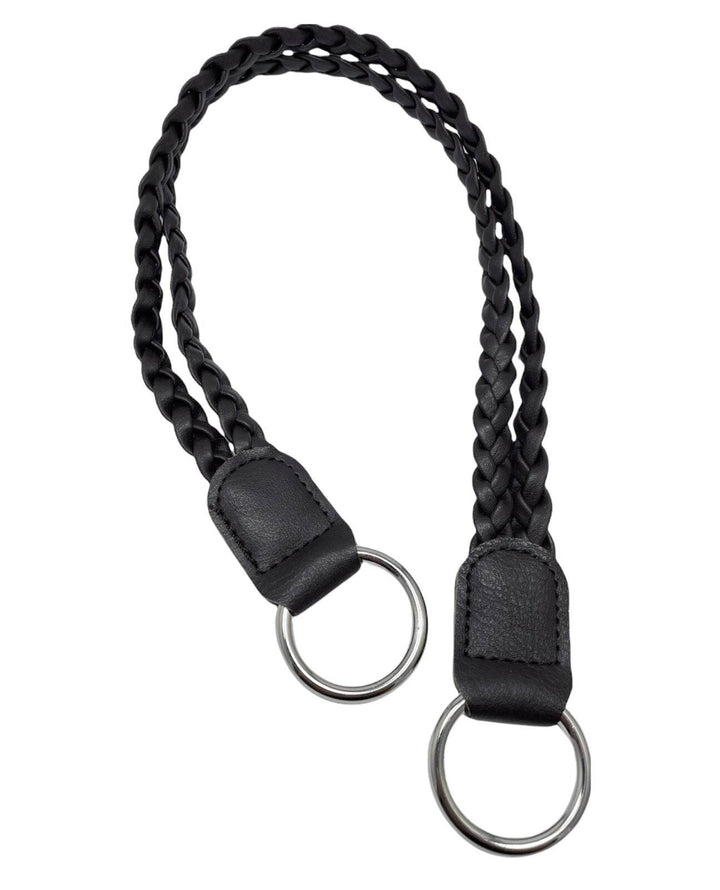 Manico Intrecciato Per Borsa Con Anelli In Metallo 50x3 Cm - - LacariaRicami.Store