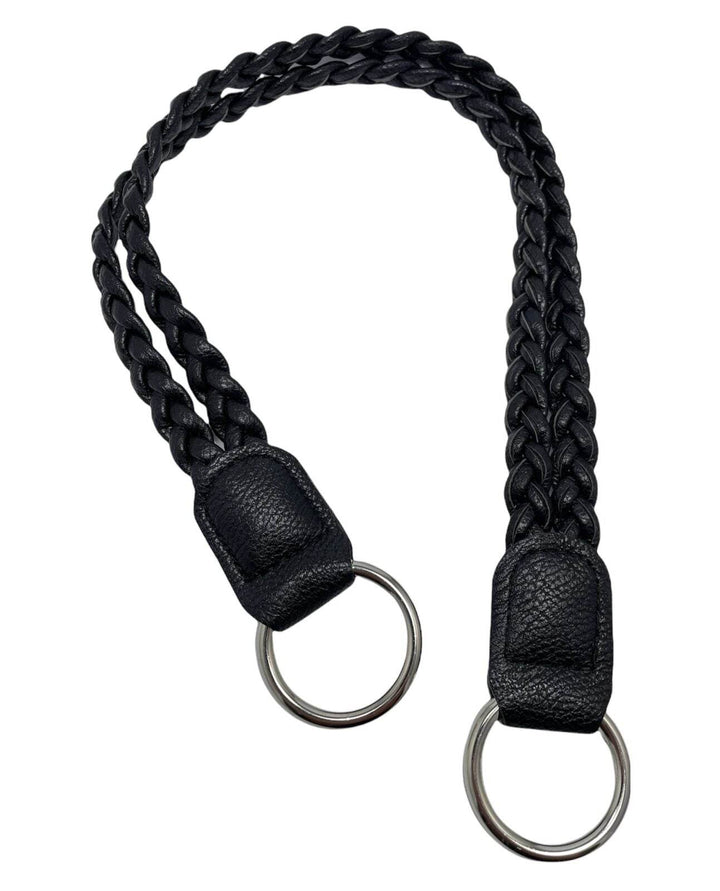 Manico Intrecciato Per Borsa Con Anelli In Metallo 50x3 Cm - - LacariaRicami.Store