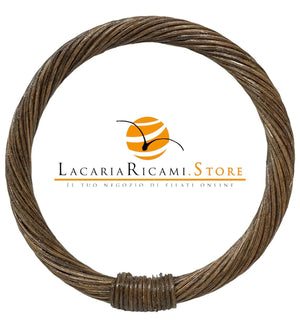 MANICO Tondo Intrecciato in Rattan 12,5 Cm - - LacariaRicami.Store