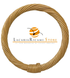 MANICO Tondo Intrecciato in Rattan 12,5 Cm - - LacariaRicami.Store