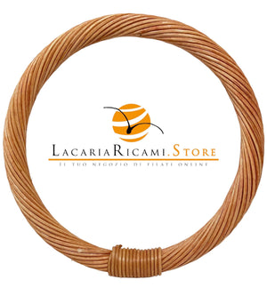 MANICO Tondo Intrecciato in Rattan 12,5 Cm - - LacariaRicami.Store