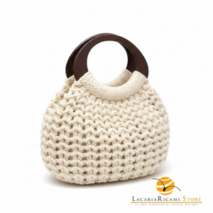 MANICI In Legno 19x14 Cm Per Borse - LacariaRicami.Store