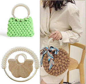 Manico Con Perle Per Borse - MAF Accessories - Colore: - by LacariaRicami.Store
