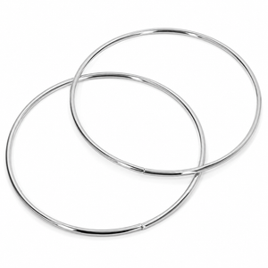 Manici TONDI Metallici - Mas Srl - Colore: 250 mm - ARGENTO - by LacariaRicami.Store