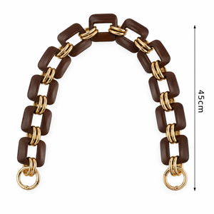 MANICO/CATENA per Borsa In Resina 40 Cm - Colore: 67097 - MARRONE - by LacariaRicami.Store