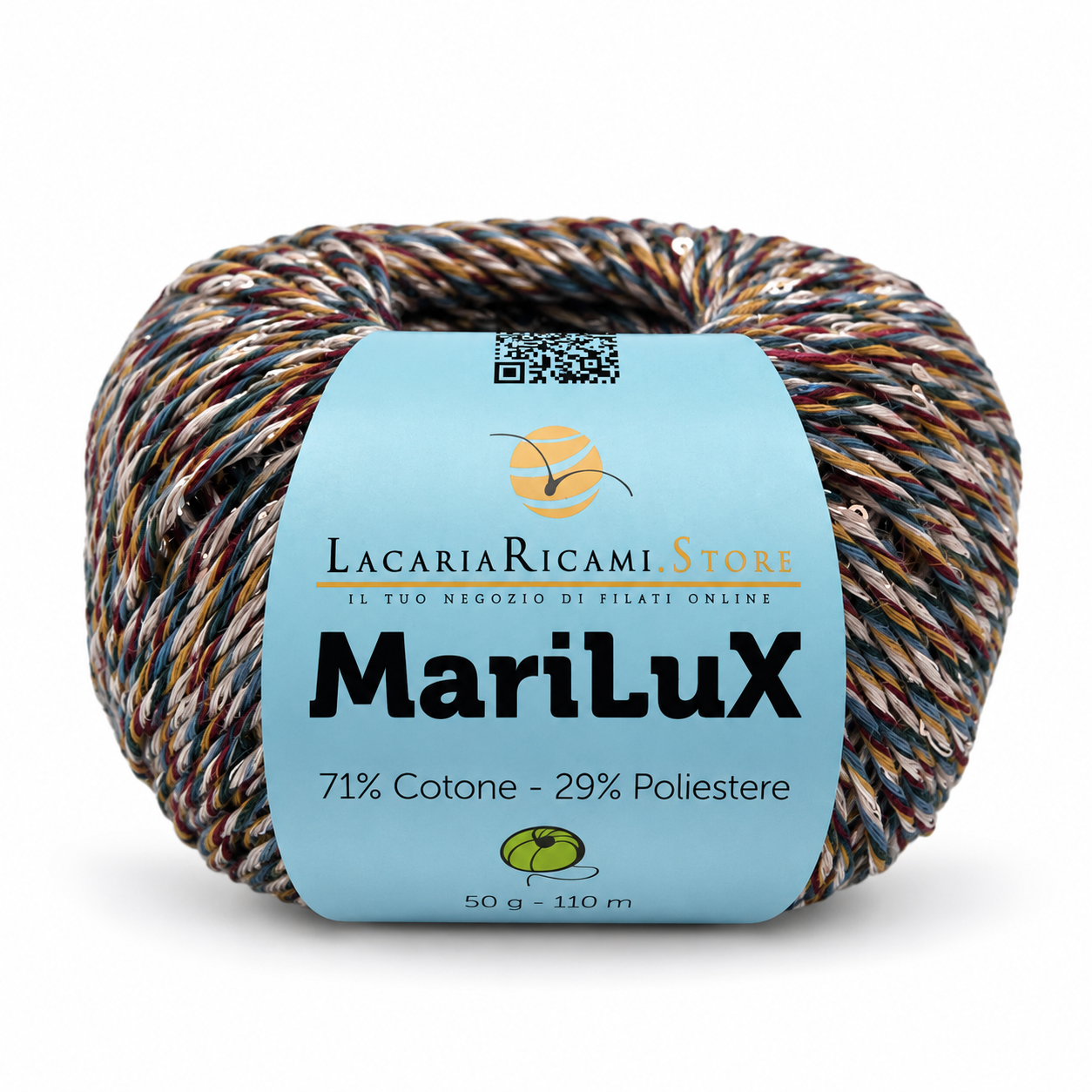 COTONE MariLuX - LacariaRicami.Store - Colore: 35 - BLU MIX - by LacariaRicami.Store