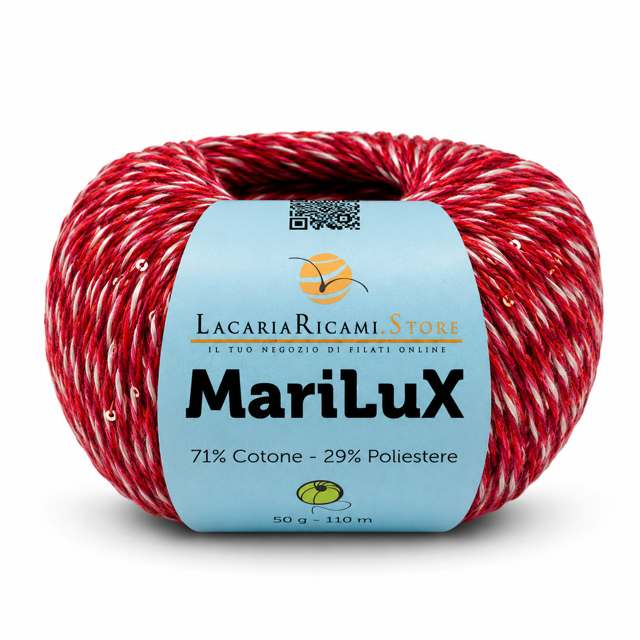COTONE MariLuX - LacariaRicami.Store - Colore: 38 - ROSSO MIX - by LacariaRicami.Store