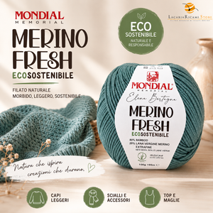Lana MERINO FRESH - MONDIAL - Colore: - by LacariaRicami.Store