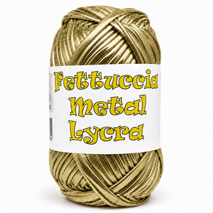 Fettuccia METAL LYCRA - MAS Srl - Colore: 01 - ORO BIANCO - by LacariaRicami.Store