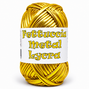 Fettuccia METAL LYCRA - MAS Srl - Colore: 04 - OCRA - by LacariaRicami.Store