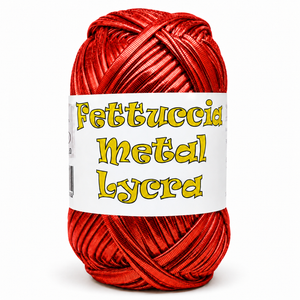 Fettuccia METAL LYCRA - MAS Srl - Colore: 07 - ROSSO - by LacariaRicami.Store
