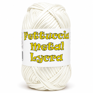 Fettuccia METAL LYCRA - MAS Srl - Colore: 10 - BIANCO - by LacariaRicami.Store