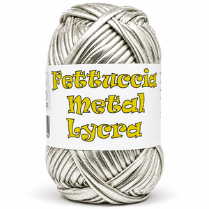 Fettuccia METAL LYCRA - MAS Srl - Colore: 11 - ARGENTO - by LacariaRicami.Store