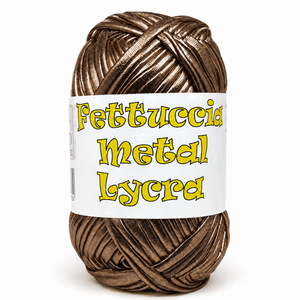 Fettuccia METAL LYCRA - MAS Srl - Colore: 17 - MARRONE - by LacariaRicami.Store