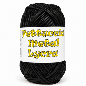 Fettuccia METAL LYCRA - MAS Srl - Colore: 18 - NERO - by LacariaRicami.Store