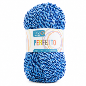 Lana PERFETTO - Mez Cucirini - Colore: P08182 - BLU OCEANO MISTO - by LacariaRicami.Store