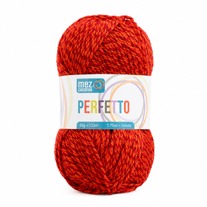Lana PERFETTO - Mez Cucirini - Colore: P08189 - ROSSO MISTO - by LacariaRicami.Store