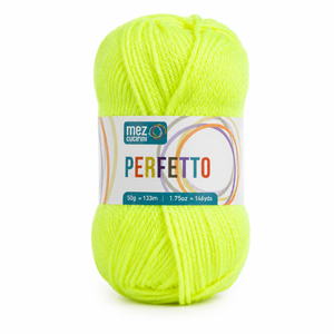 Lana PERFETTO - Mez Cucirini - Colore: P08232 - GIALLO NEON - by LacariaRicami.Store