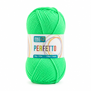 Lana PERFETTO - Mez Cucirini - Colore: P08233 - VERDE NEON - by LacariaRicami.Store