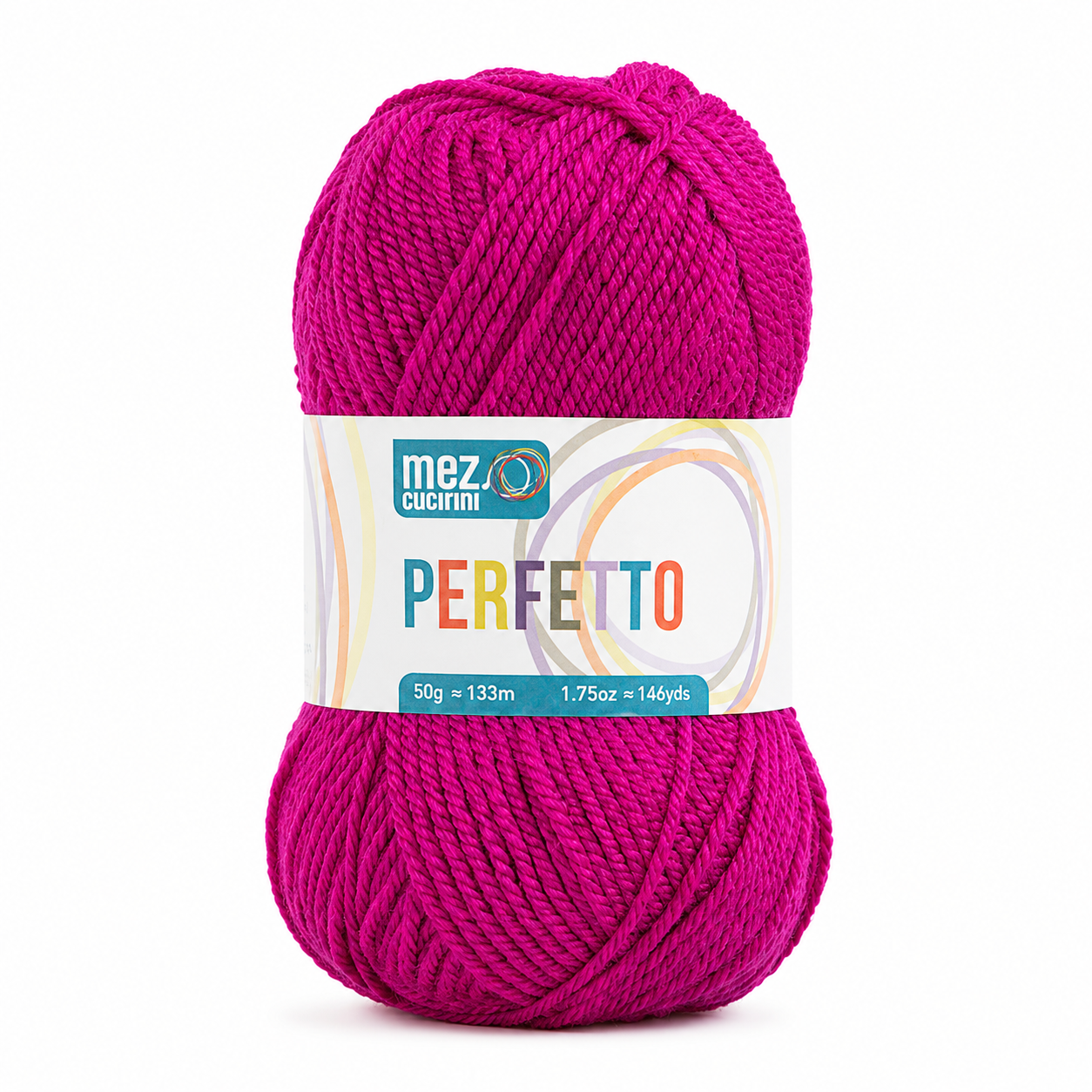 Lana PERFETTO - Mez Cucirini - Colore: P08350 - ROSA FORTE - by LacariaRicami.Store