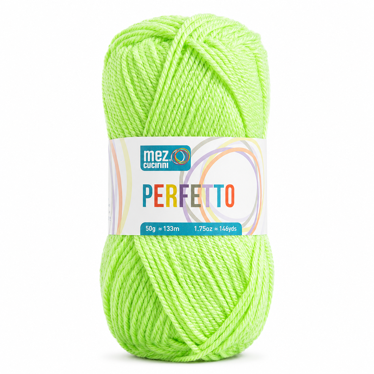 Lana PERFETTO - Mez Cucirini - Colore: P08351 - VERDE KIWI - by LacariaRicami.Store
