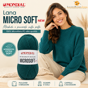 Lana MICRO SOFT NEW - MONDIAL - Colore: - by LacariaRicami.Store