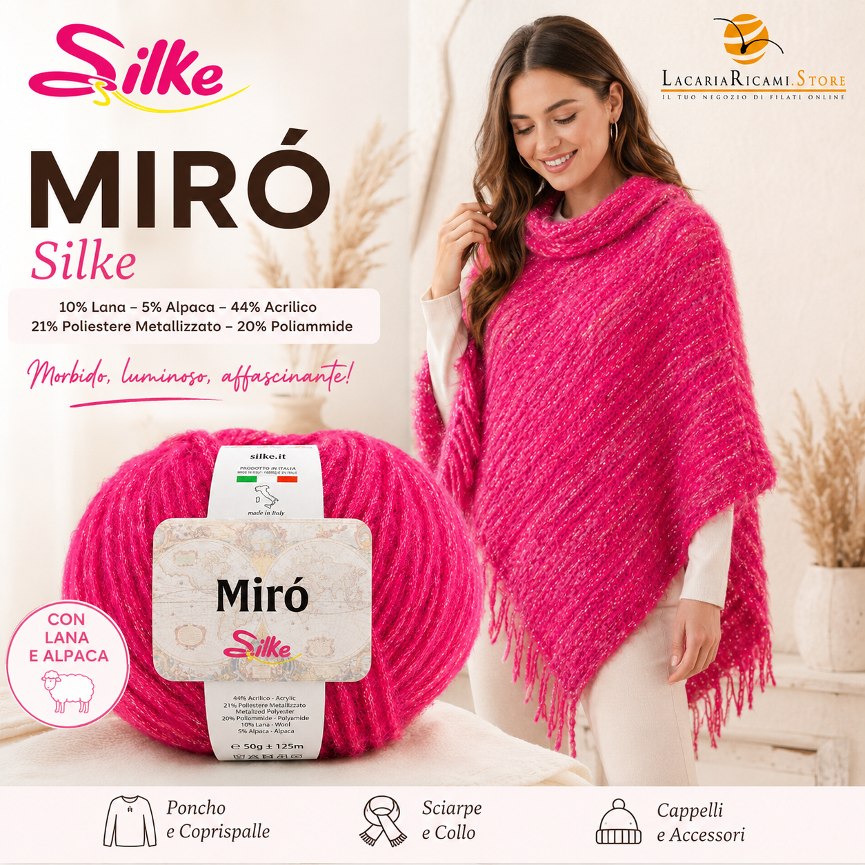 Lana MIRÒ - Silke - Colore: - by LacariaRicami.Store
