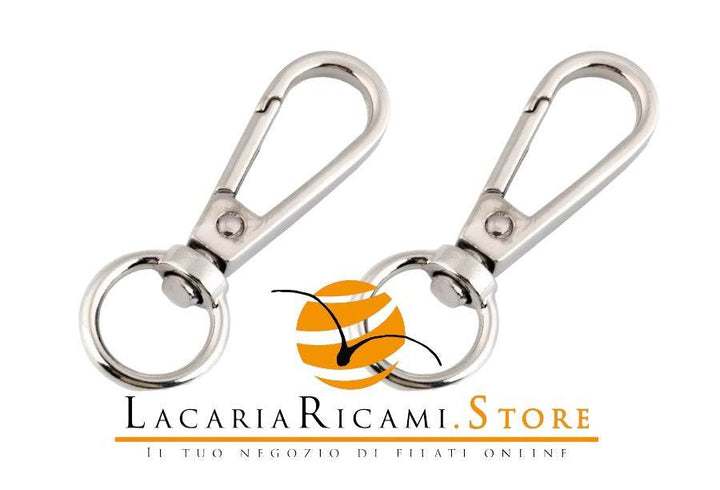 Moschettoni Anello Tondo Girevole - 45x17 mm - - LacariaRicami.Store