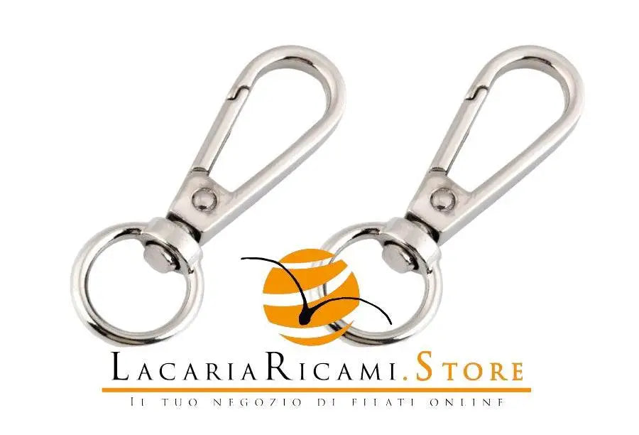 Moschettoni Anello Tondo Girevole - 45x17 mm - - LacariaRicami.Store