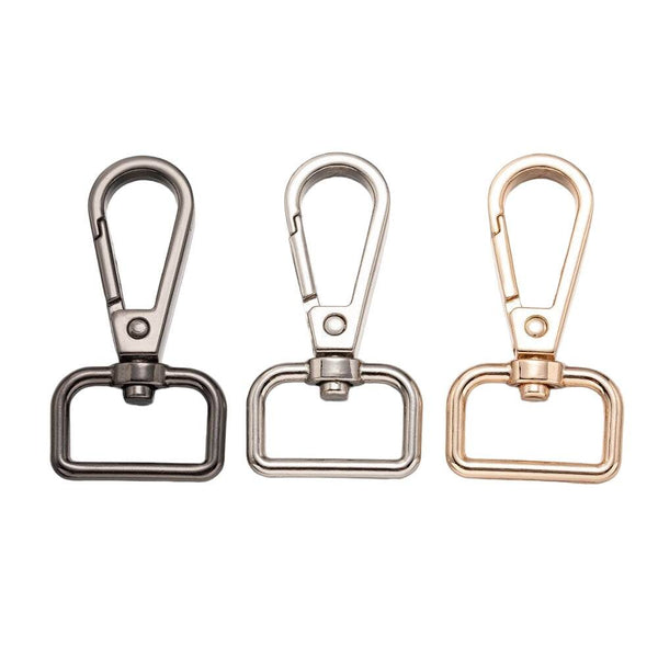 Moschettoni anello a D girevole - 47x32 mm - - LacariaRicami.Store