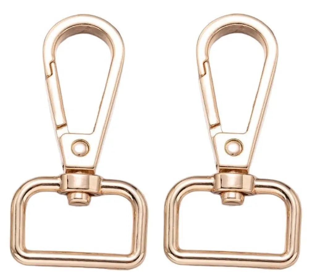 Moschettoni anello a D girevole - 47x32 mm - - LacariaRicami.Store