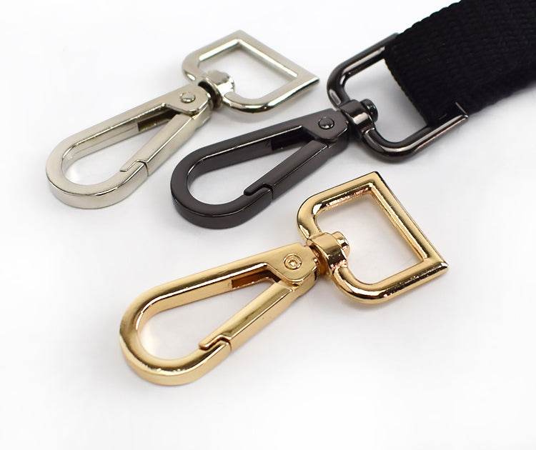Moschettoni anello a D girevole - 47x32 mm - - LacariaRicami.Store