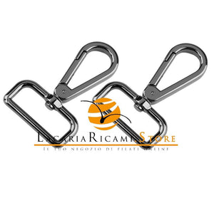 Moschettoni Anello Rettangolare Girevole - 50x40 mm - - LacariaRicami.Store