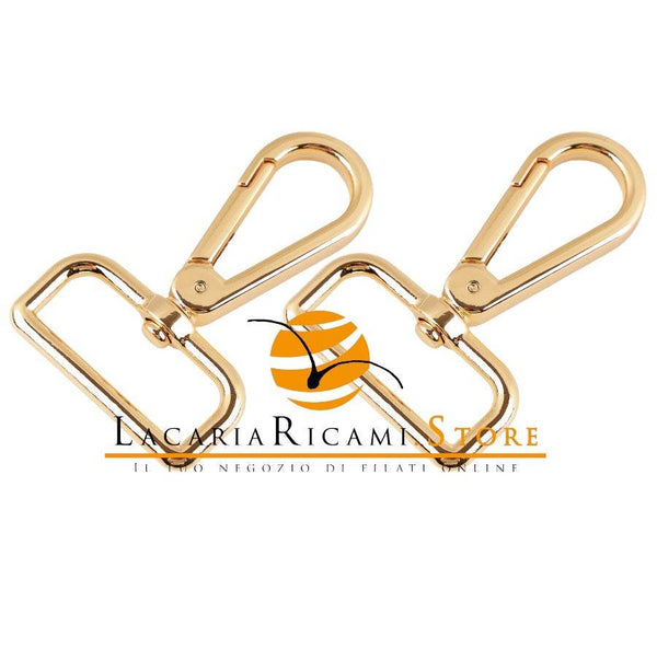 Moschettoni Anello Rettangolare Girevole - 50x40 mm - - LacariaRicami.Store