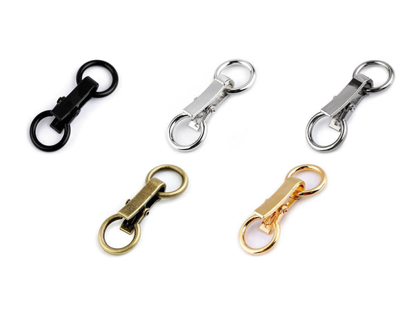 MOSCHETTONE decorativo con chiusura 60x21 mm | Moschettone Lussuoso - - LacariaRicami.Store