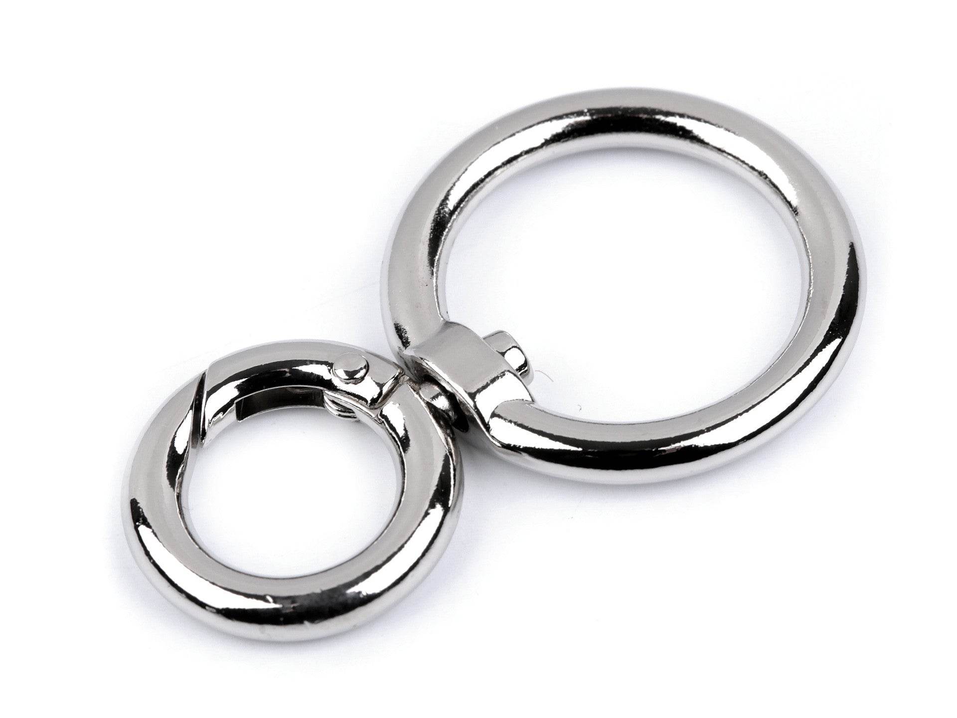 MOSCHETTONE Con Aggancio Tondo 25 mm - - LacariaRicami.Store